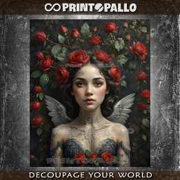 Papel De Seda Your angel love flowers and roses! - 