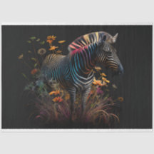 Zebra do Prismo das Flores de Cores