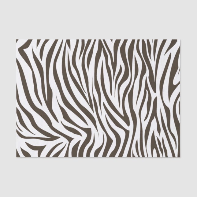 Papel De Seda Zebra do safari da cola (Frente )