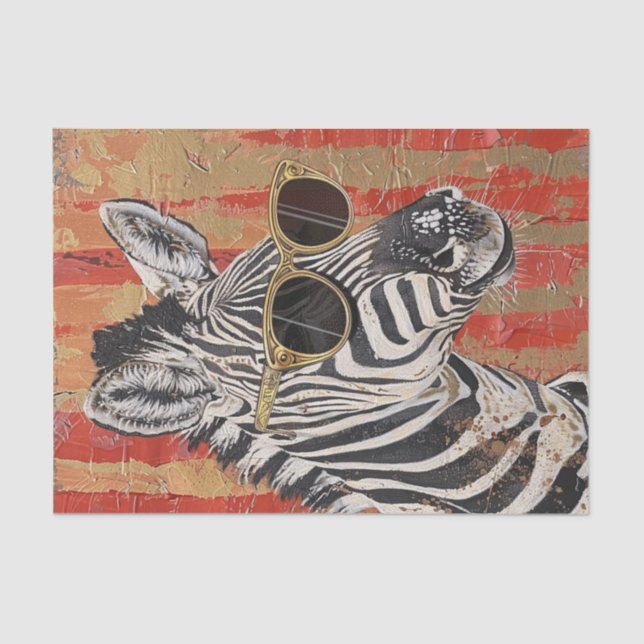 Papel De Seda Zebra Extravaganza16 (Frente )