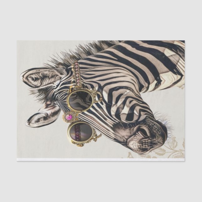 Papel De Seda Zebra Extravaganza17 (Frente )