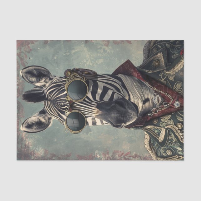 Papel De Seda Zebra Extravaganza8 (Frente )