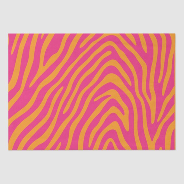 Papel De Seda Zebra Strike Muda para Quaisquer Cores (Frente )