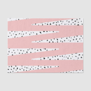 Papel De Seda Ziguezague cor-de-rosa chique artístico &