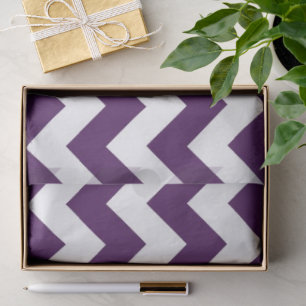 Papel De Seda Zigzag branco roxo