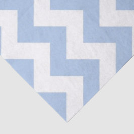 Papel De Seda Zigzag claro azul e branco