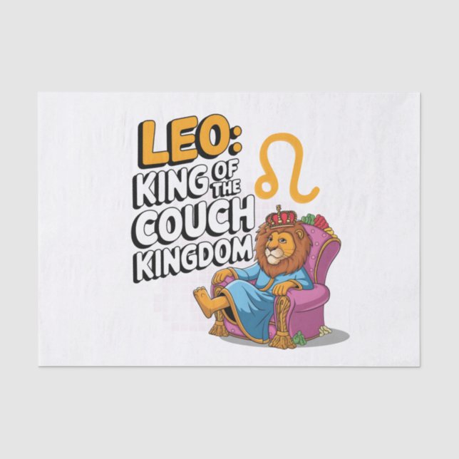 Papel De Seda Zodiac Leo design (Frente )