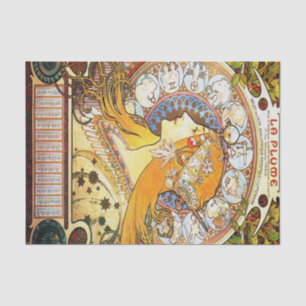 Papel De Seda Zodíaco 1896 de Alfons Mucha