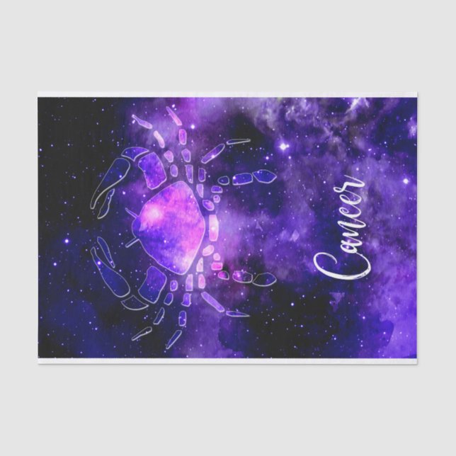 Papel De Seda Zodíaco: Cancer (Frente )