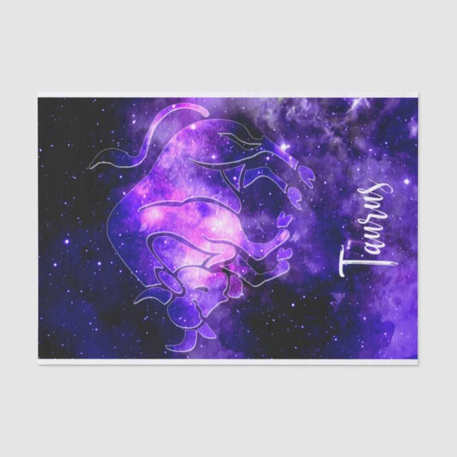 Papel De Seda Zodíaco: Taurus (Frente )