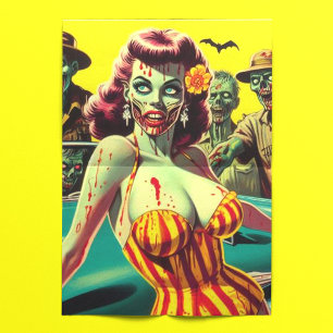 Papel De Seda Zombie Pin-up