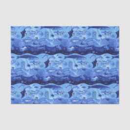 Papel De Seda Zonas de Profundidade Oceânica - Animais Submarino