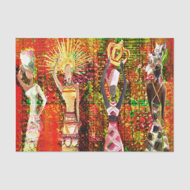 Papel de Tecido Africano Supremes (Frente )