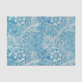 Papel de Tecido Azul Ivory William Morris Floral