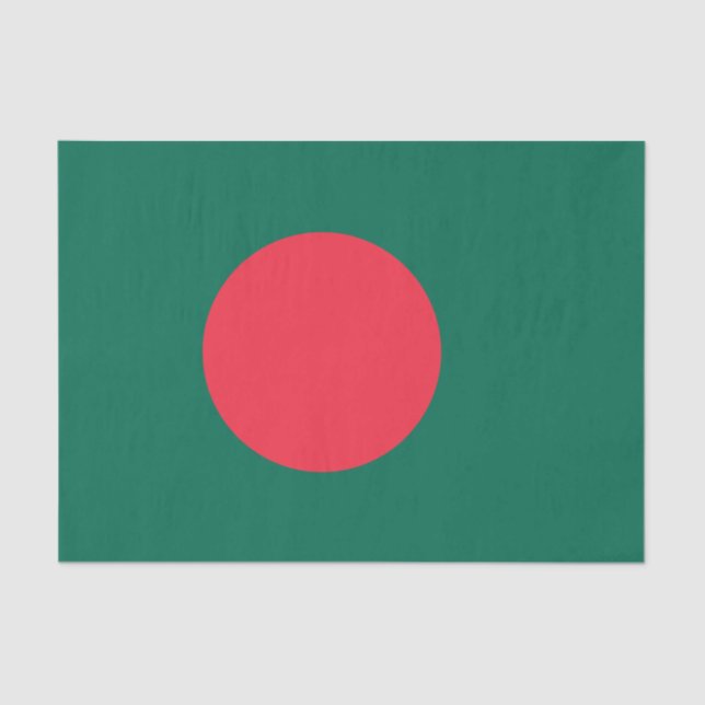 Papel de Tecido Bandeira do Bangladesh Patriótico (Frente )
