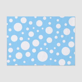 Papel de Tecido Blue Spots