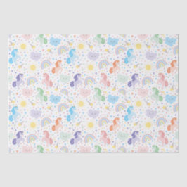 Papel de Tecido Bonito Personalizado dos Unicórnio