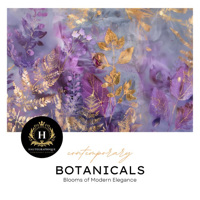 Papel de Tecido Botânico Roxo (Criador carregado)