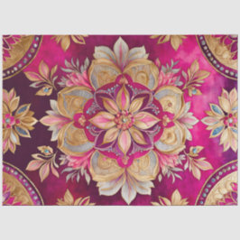 Papel de Tecido Colorido Bizantino de Joias