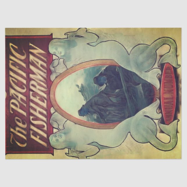 Papel de Tecido de Anúncio Vintage (Frente )