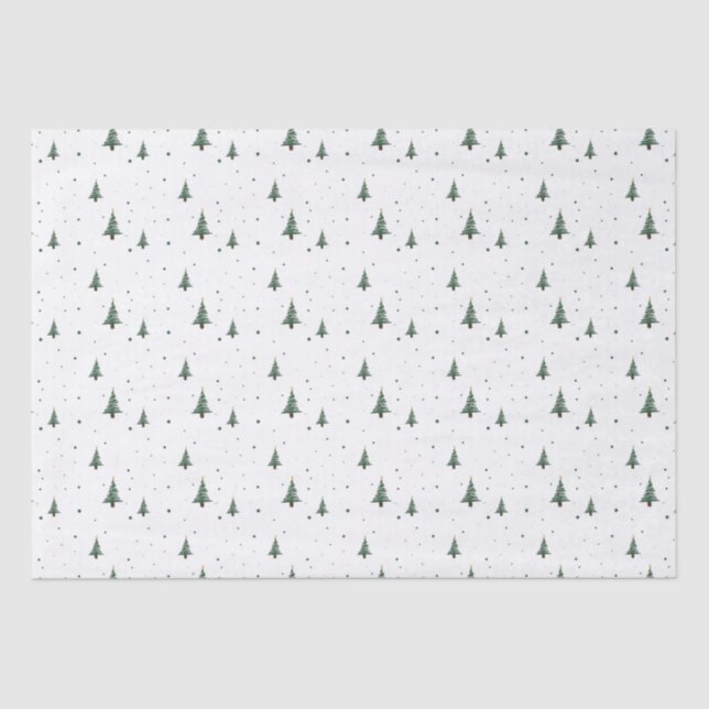 Papel de Tecido de Árvore MiniNatal (Frente )