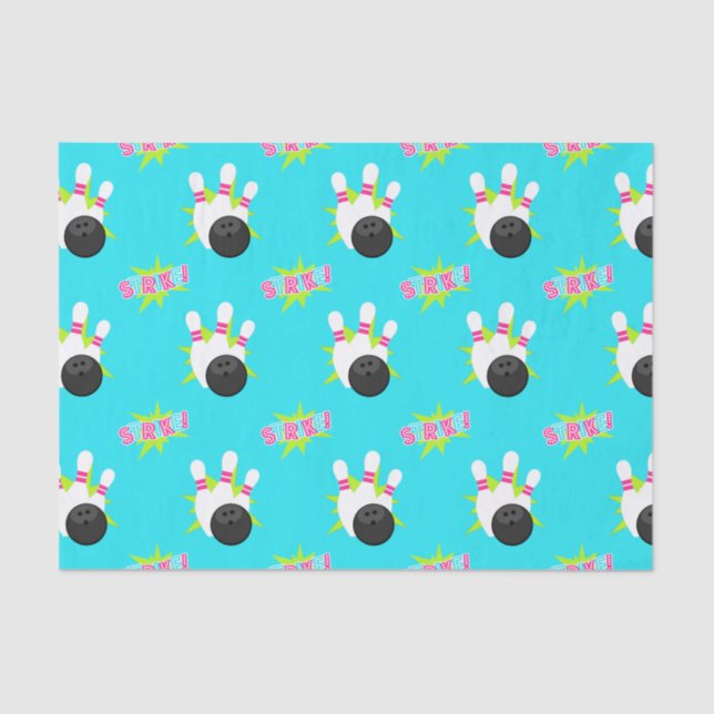 Papel de Tecido de Boliche Neon (Frente )