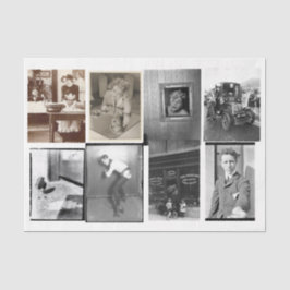 Papel de Tecido de Colagem de Fotografia de Varied