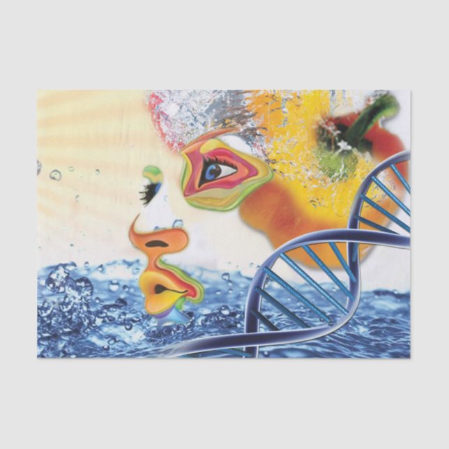 Papel de Tecido de Consciência da comida (Frente )