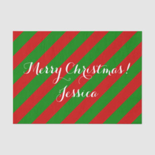 Papel de tecido de cor natalina para embalagem de 