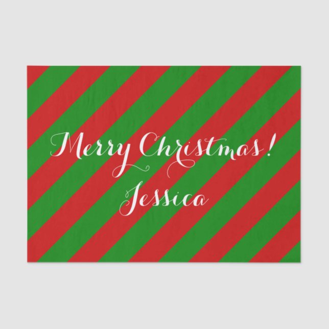 Papel de tecido de cor natalina para embalagem de  (Frente )