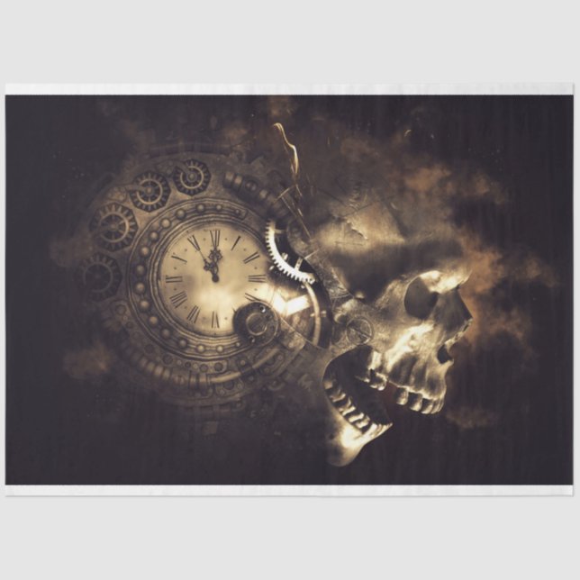 Papel de Tecido de Decoupage 13 - Meia-Noite do Ca (Frente )