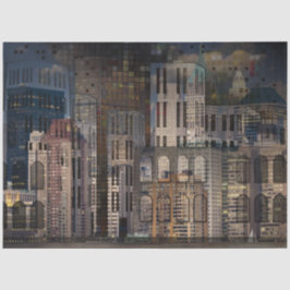 Papel de Tecido de Decoupage da Arquitetura da Cid