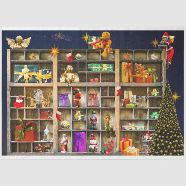 Papel de Tecido de Decoupage da Coleção de Decodif (Frente )