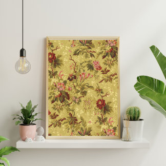 Papel de Tecido de Decoupage de Design Floral Whim