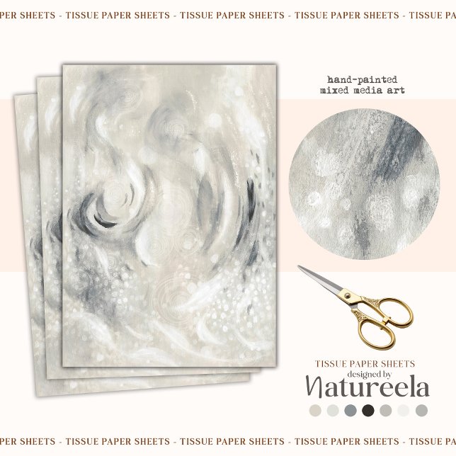 Papel de Tecido de Decoupage de Padrão de Abstrato (Criador carregado)