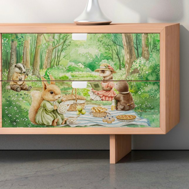 Papel de Tecido de Decoupage de primavera Picnic (Criador carregado)