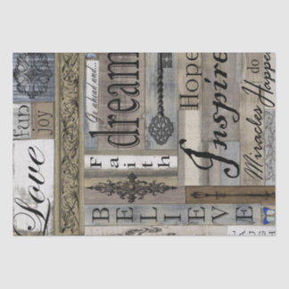 Papel de Tecido de Decoupage de Woods de Inspiraçã