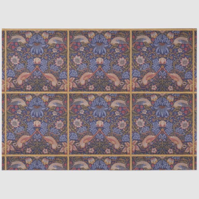 Papel de Tecido de Decoupage do Design de pássaros (Frente )