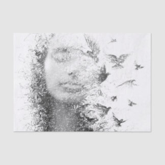 Papel de Tecido de Decoupage do Mobiliário de Cará