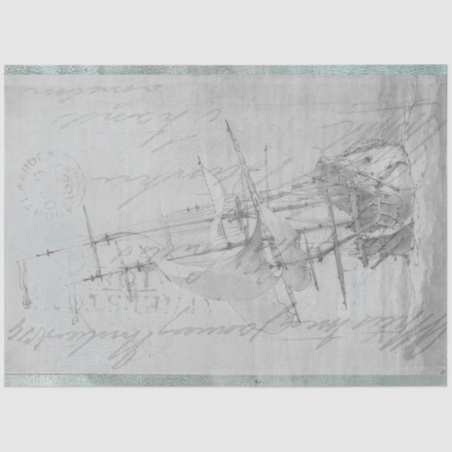 Papel de Tecido de Decoupage do Mobiliário de Entr (Frente )