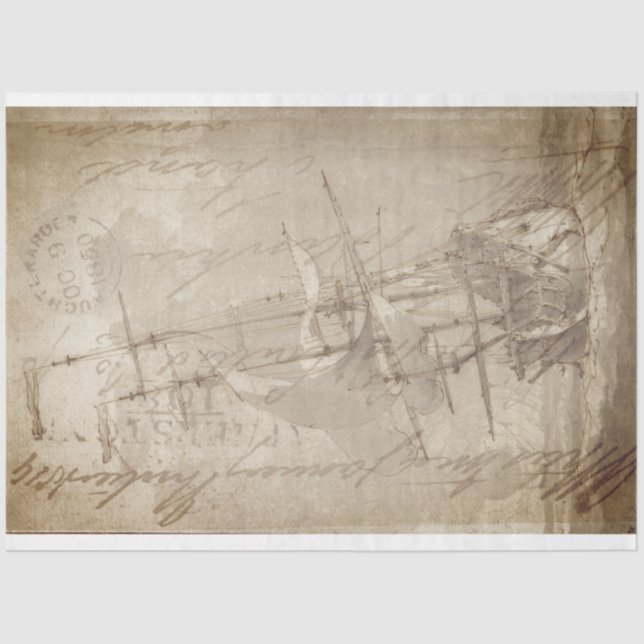 Papel de Tecido de Decoupage do Mobiliário de Entr (Frente )