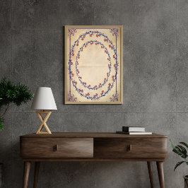 Papel de Tecido de Decoupage Floral Elegante