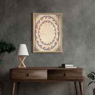 Papel de Tecido de Decoupage Floral Elegante