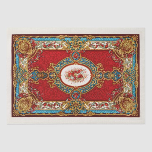 PAPEL DE TECIDO DE DESCOLAGEM: CARPETÃO DE VINTAGE (Frente )