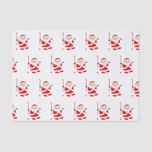 Papel de Tecido de Feriado de Hóquei em Campo (Frente )