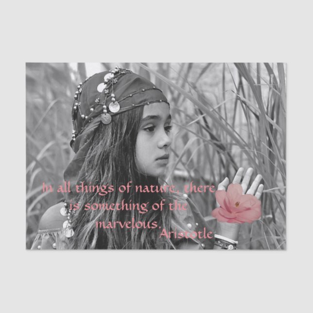 Papel de Tecido de Festa de Menina Cigana (Frente )