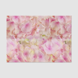 Papel de Tecido de Hydrangeas Rosa Pastel