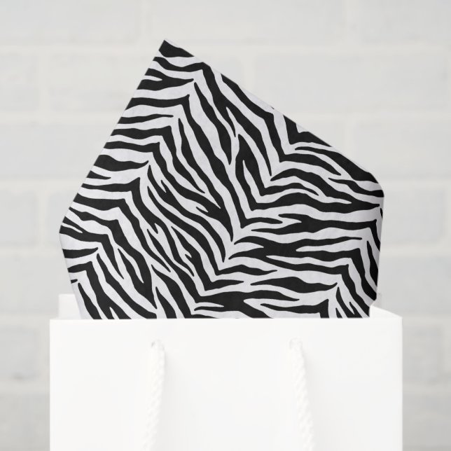 Papel de Tecido de Impressão Zebra (Sacola de presentes)