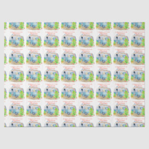 Papel de Tecido de Natal da Caravana