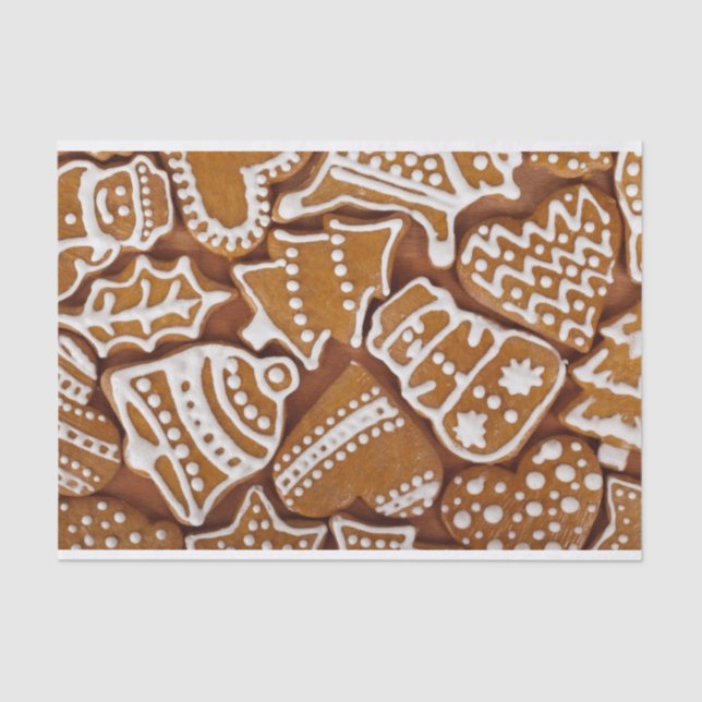 Papel de Tecido de Presente de Biscoito de Natal (Frente )